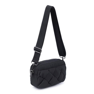 Sol and Selene - Inspiration - Braided Woven Nylon Crossbody: Salmon