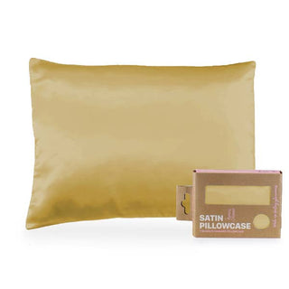 Morning Glamour - Single STD/Queen Satin Pillowcase - Eco-Friendly Pkg : TAUPE