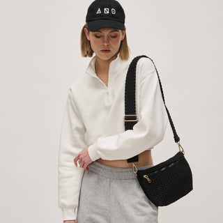 Sol and Selene - Ethereal - Woven Sustainable Crossbody: Black