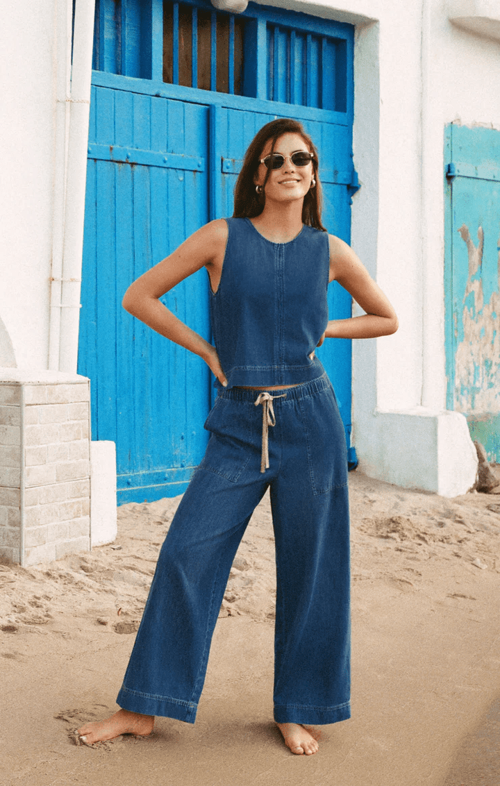 Daycation Denim Utility Pant - Hello Beautiful Boutique