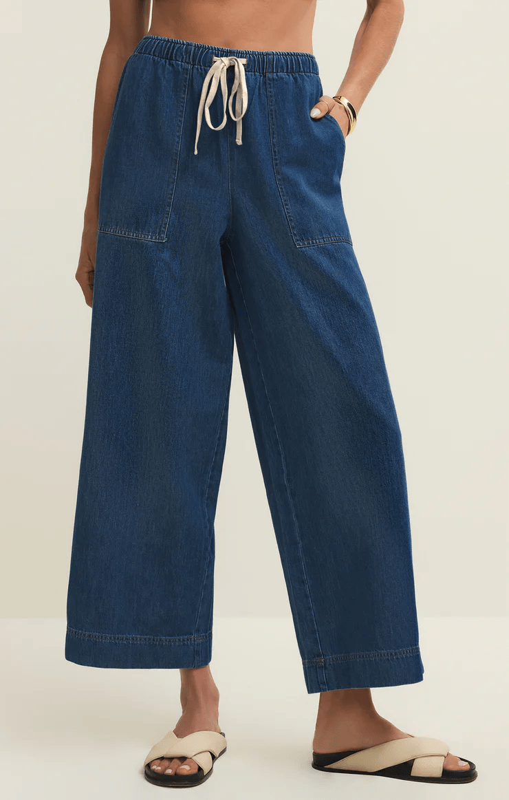 Daycation Denim Utility Pant - Hello Beautiful Boutique