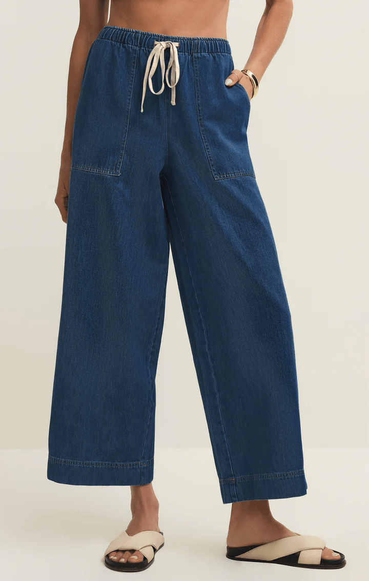Daycation Denim Utility Pant - Hello Beautiful Boutique