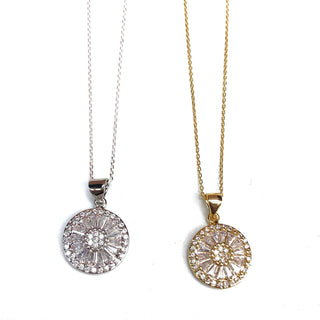 Nikki Smith Designs - Antique Crystal Necklaces- Gold and Silver: Gold
