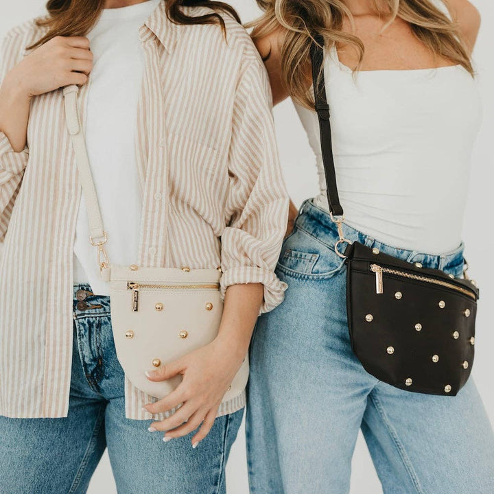 Chic Gold Studded Westlyn Bum Bag
