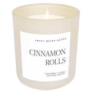 Sweet Water Decor - *NEW* Cinnamon Rolls 15 oz Soy Candle - Fall Decor & Gifts