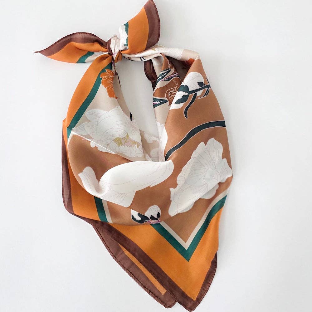 Fiona Floral Square Scarf