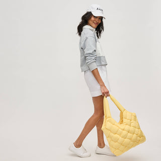 Sol and Selene - Illumine Woven Nylon Tote: Cream