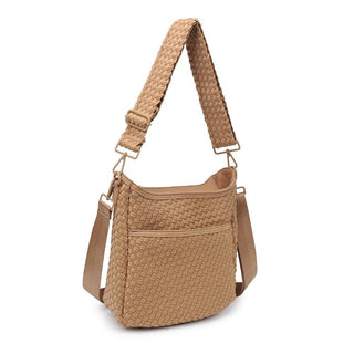 Sol and Selene - Kismet - Woven Neoprene Crossbody: Nude