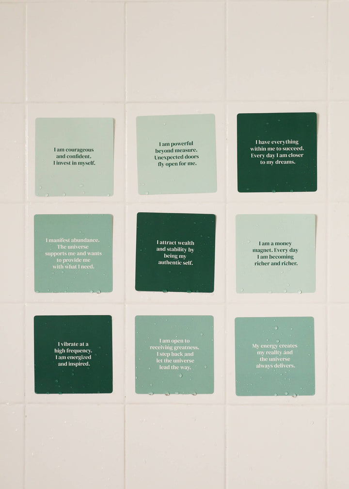 Shower Affirmation™ Display Cards - Abundance