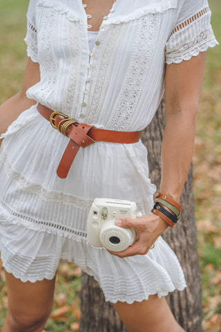 Classic Leather Belt with 4 rings - Hello Beautiful Boutique