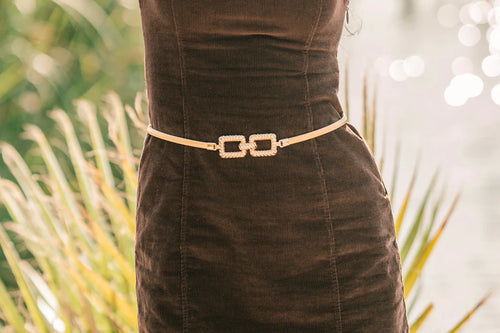 Two Square Stretch Belt - Hello Beautiful Boutique