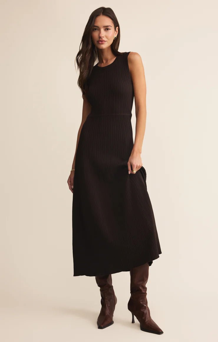 Elba Midi Ribbed Sweater Dress - Hello Beautiful Boutique