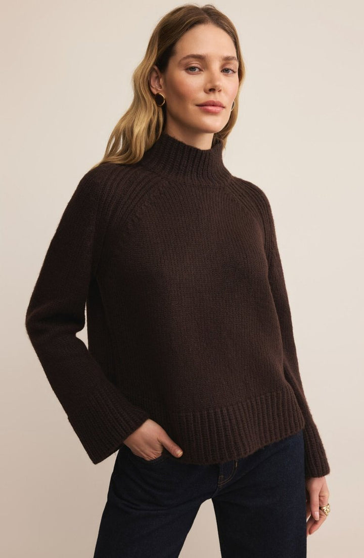 Emerge Funnel Neck Sweater - Hello Beautiful Boutique
