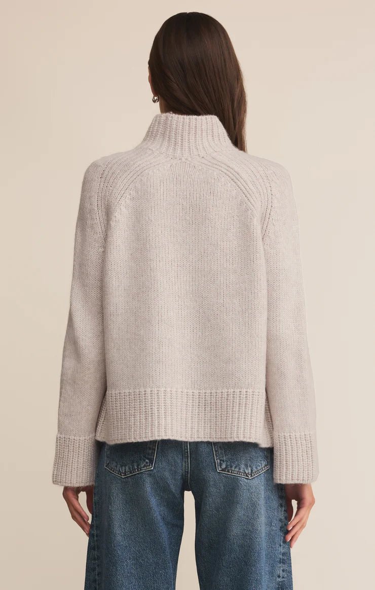 Emerge Funnel Neck Sweater - Hello Beautiful Boutique