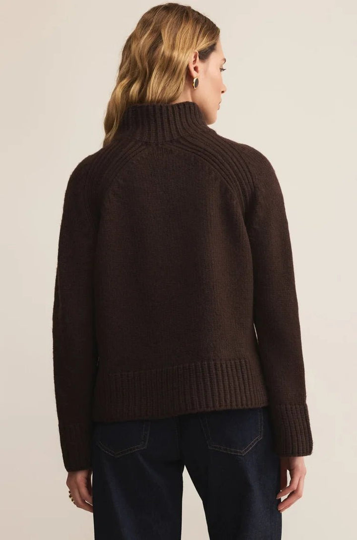Emerge Funnel Neck Sweater - Hello Beautiful Boutique