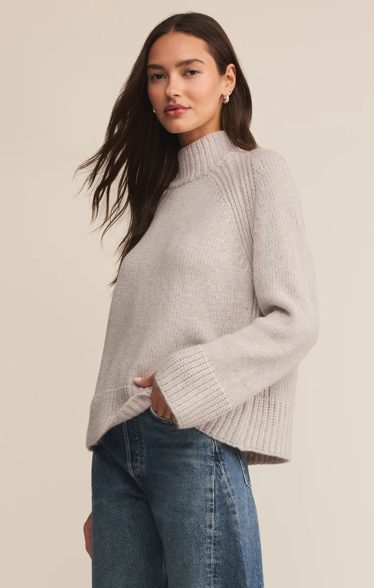 Emerge Funnel Neck Sweater - Hello Beautiful Boutique