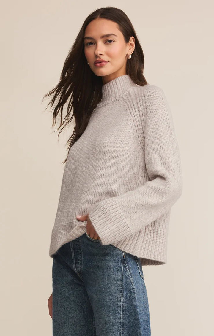 Emerge Funnel Neck Sweater - Hello Beautiful Boutique