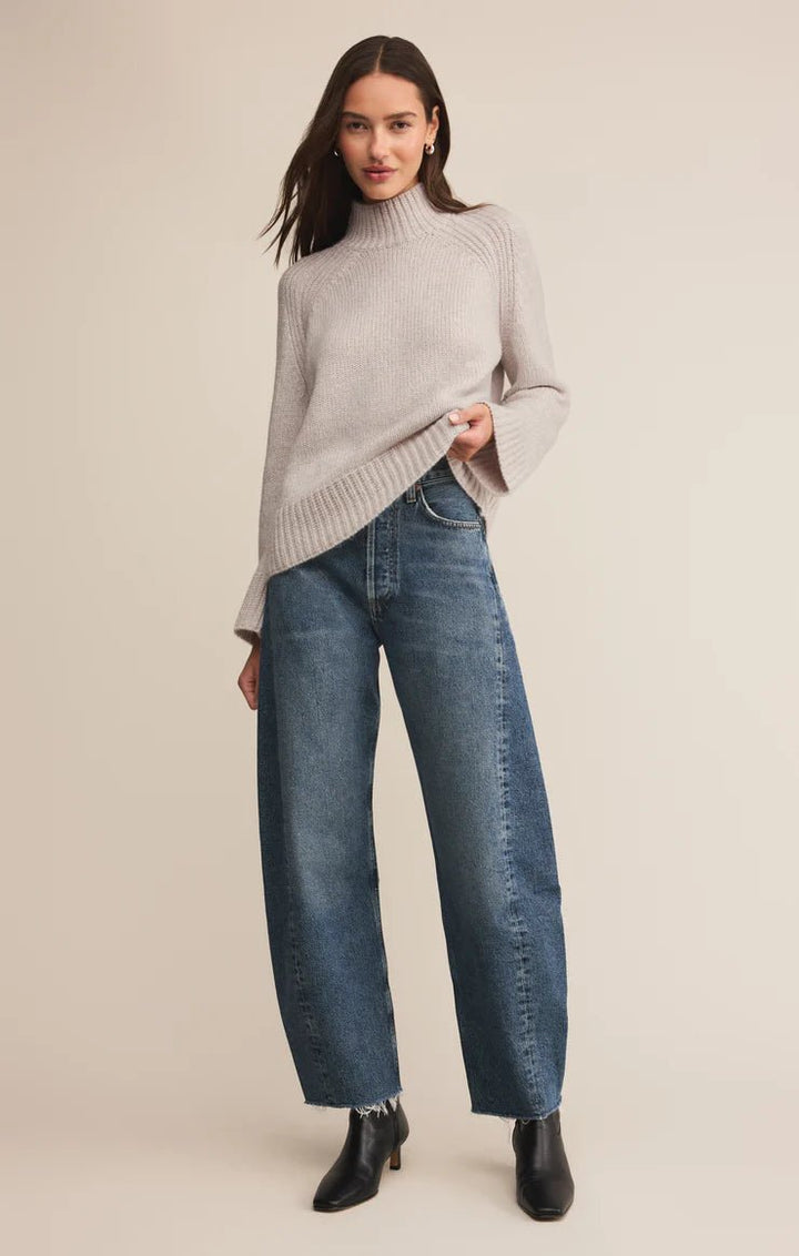 Emerge Funnel Neck Sweater - Hello Beautiful Boutique