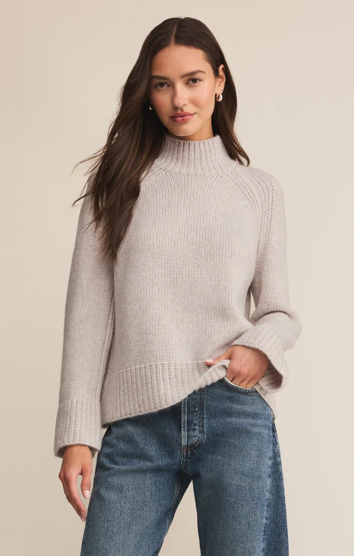 Emerge Funnel Neck Sweater - Hello Beautiful Boutique