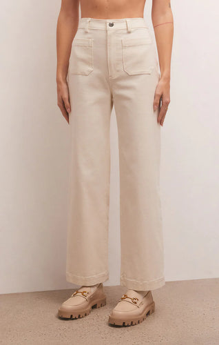 Esder Twill Pant - Hello Beautiful Boutique