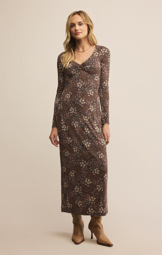 Exhale Sable Floral Midi Dress