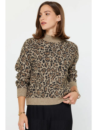 Leopard Jacquard Sweater