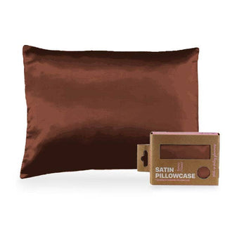Morning Glamour - Single STD/Queen Satin Pillowcase - Eco-Friendly Pkg : TAUPE