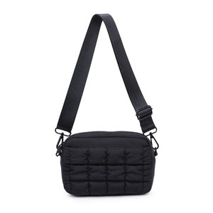 Sol and Selene - Inspiration - Quilted Puffer Nylon Crossbody: Black