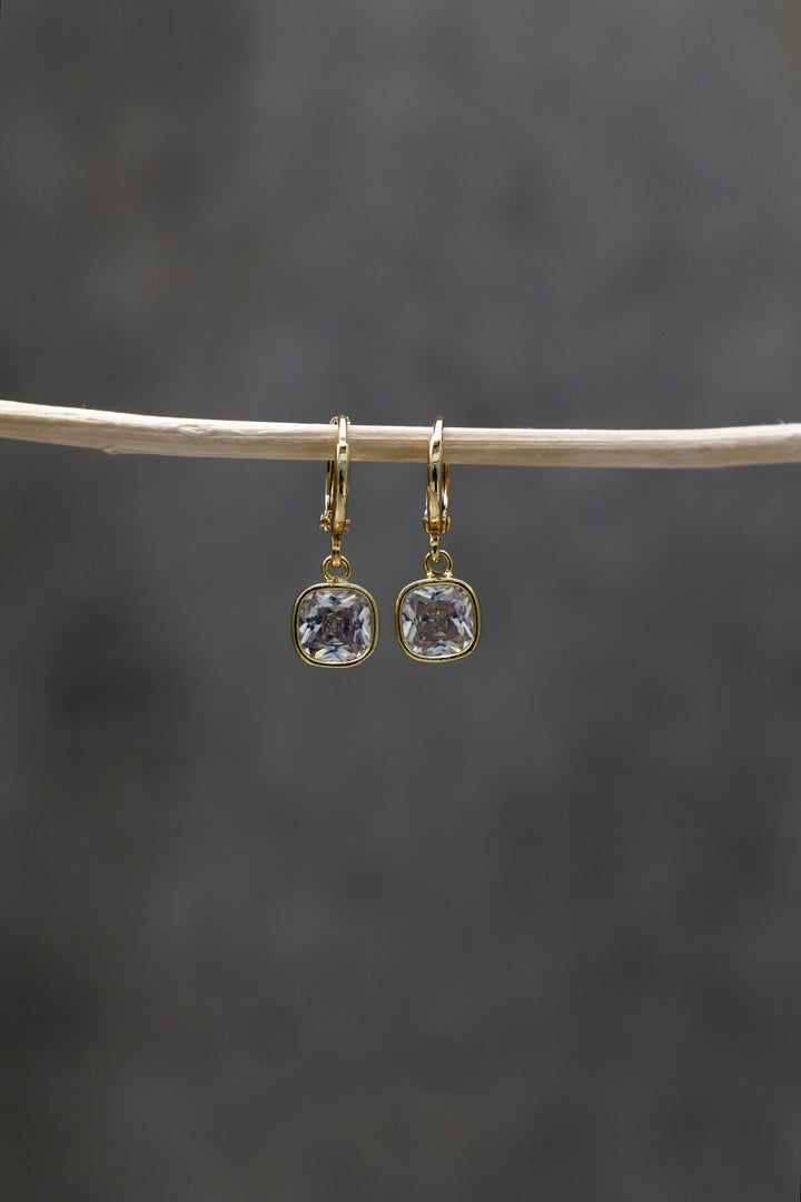 Isla Square Drop Earrings