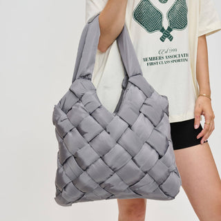 Sol and Selene - Illumine Woven Nylon Tote: Cream