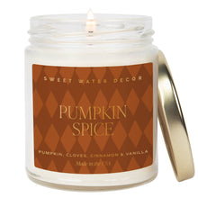 Load image into Gallery viewer, Sweet Water Decor - *NEW* Pumpkin Spice 9 oz Soy Candle - Fall Home Decor, Gifts
