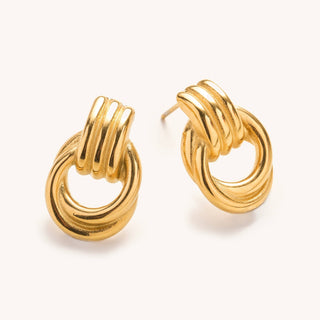 Nikki Smith Designs - Nya Gold Knot Studs