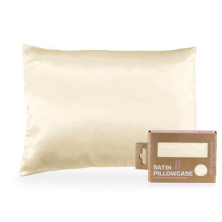Morning Glamour - Single STD/Queen Satin Pillowcase - Eco-Friendly Pkg : TAUPE