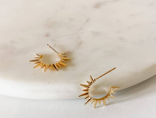 Mikel 18k gold stud earrings
