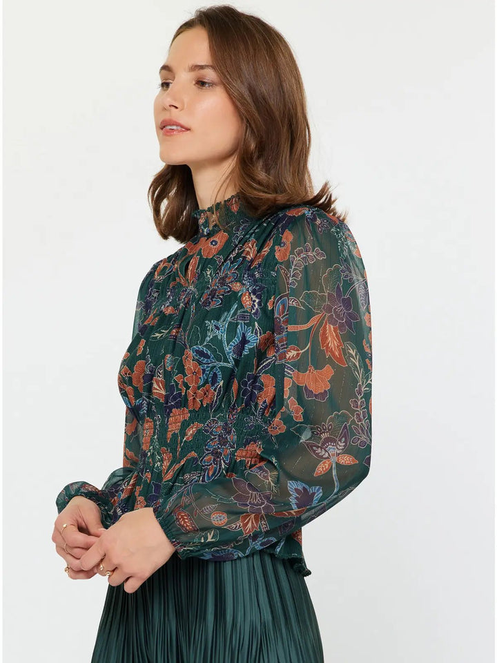 Floral Knit Peplum Top - Hello Beautiful Boutique