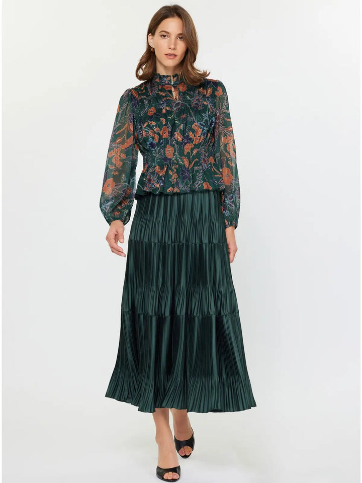 Floral Knit Peplum Top - Hello Beautiful Boutique
