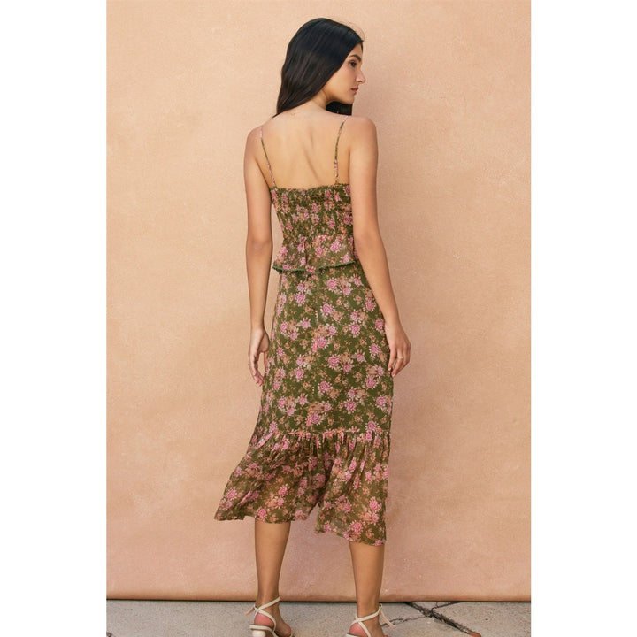 Floral Ruffled Layered Dress - Hello Beautiful Boutique