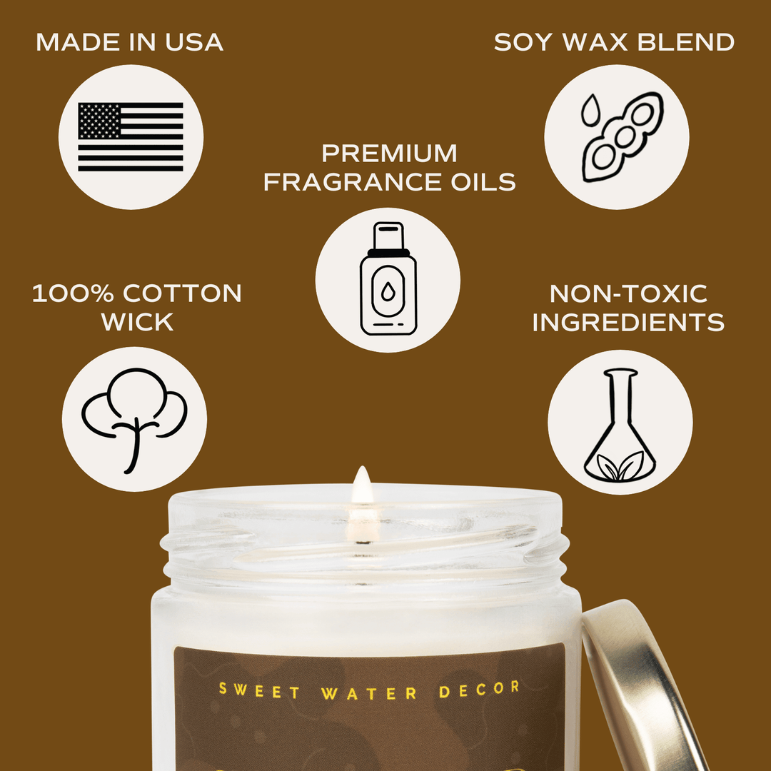 Gingerbread and Spice 9 oz Soy Candle - Christmas Decor - Hello Beautiful Boutique