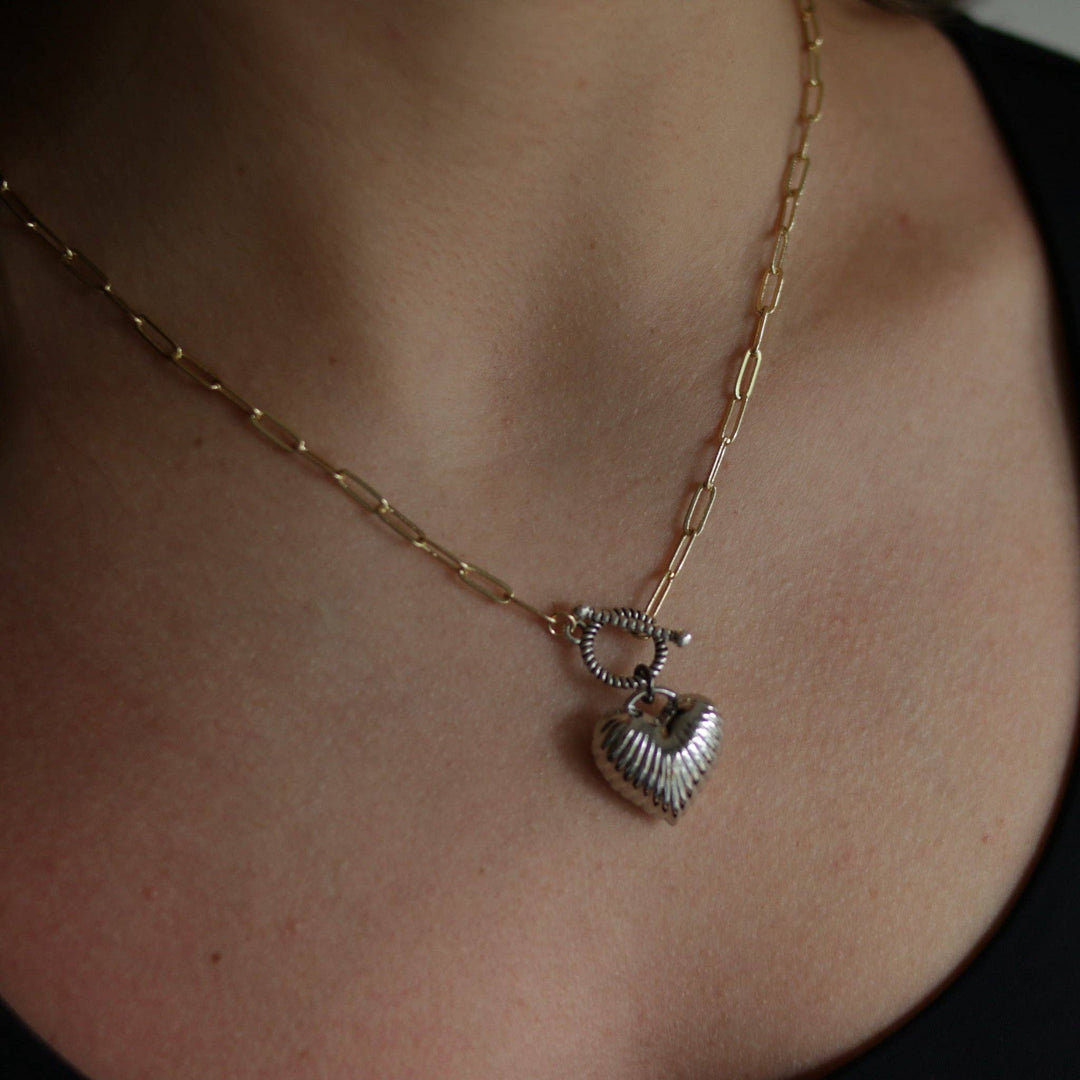 Grand Central Necklace: Heart - Hello Beautiful Boutique
