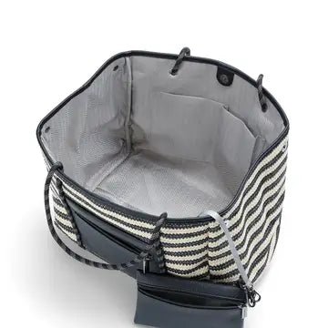 Greyson Striped Raffia Tote - Hello Beautiful Boutique