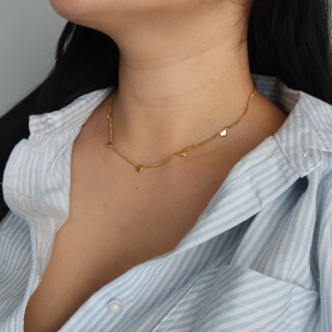 Heart Charm Necklace - Hello Beautiful Boutique