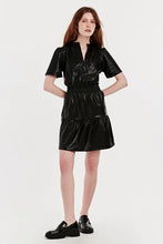 Load image into Gallery viewer, Heidi Smocked Vegan Leather Dress - Hello Beautiful Boutique
