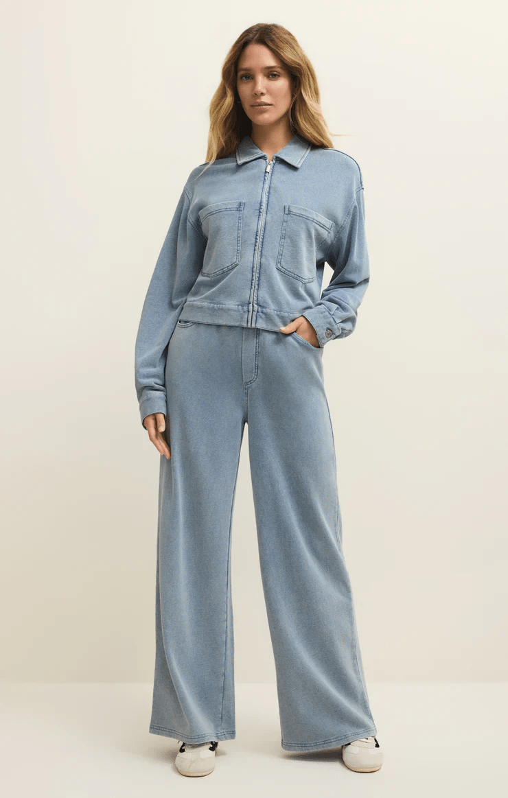 Heritage Knit Denim Jacket - Hello Beautiful Boutique