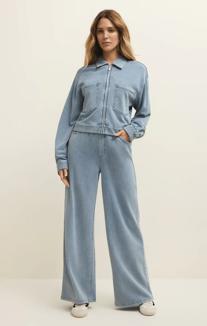 Heritage Knit Denim Jacket - Hello Beautiful Boutique
