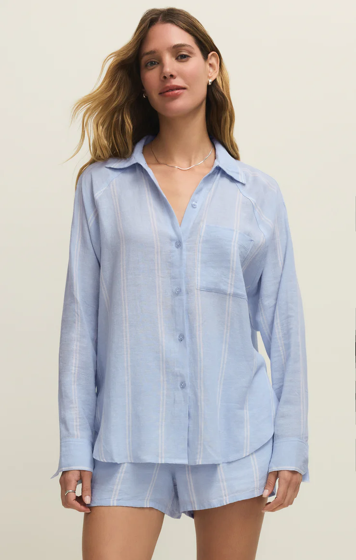 The Perfect Line Button Up Top