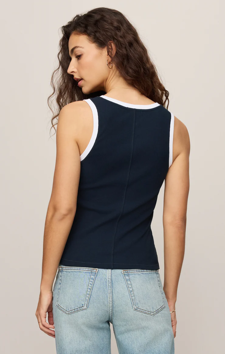 Sirena Color Blocked Rib Tank