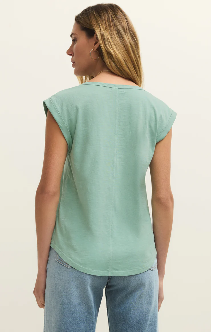 Per Diem Tee- Crystal Green