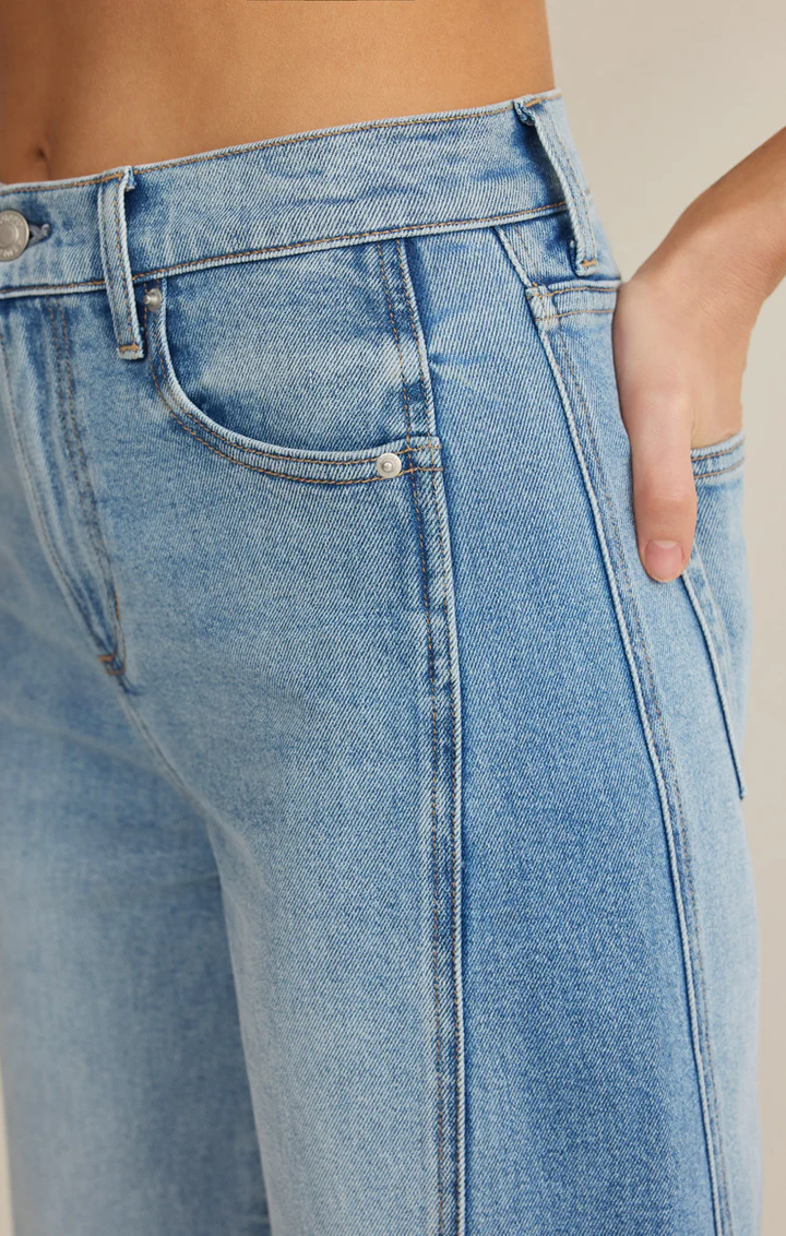 Luna High Rise Crop Bowed
