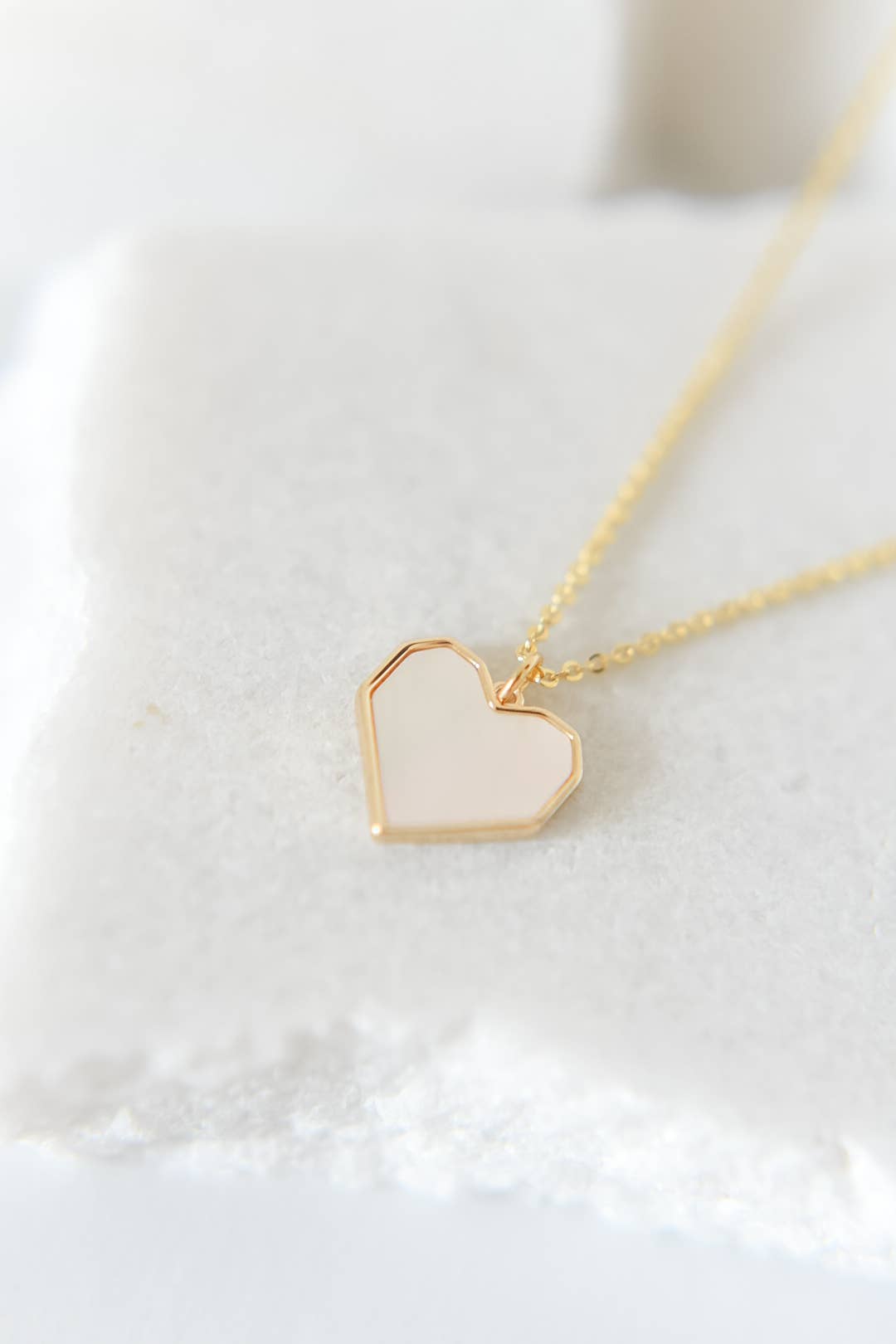 Jenni pearl heart charm necklace - Hello Beautiful Boutique