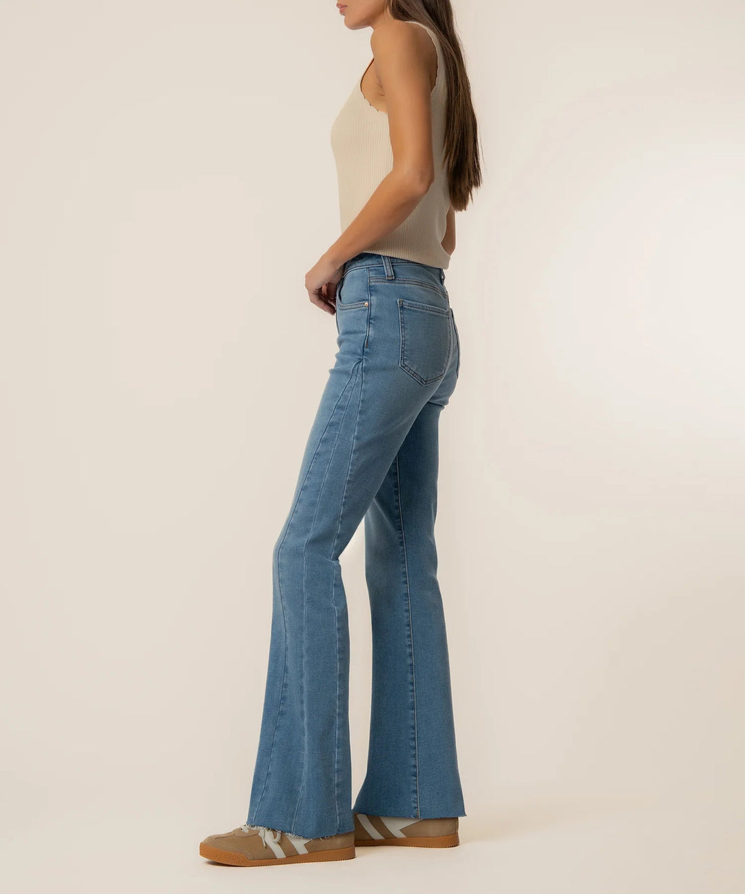 Kelly High Rise Kick Flare Denim - Hello Beautiful Boutique